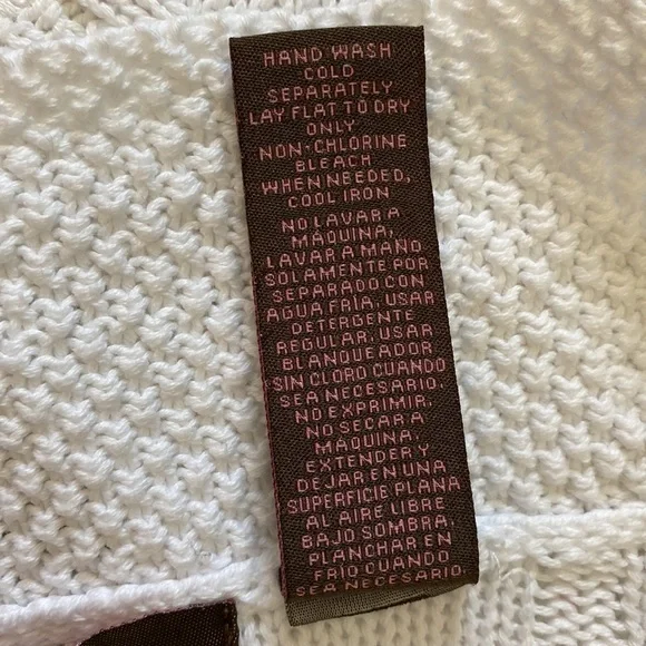 White Cotton Cardigan - Picture 4 of 4